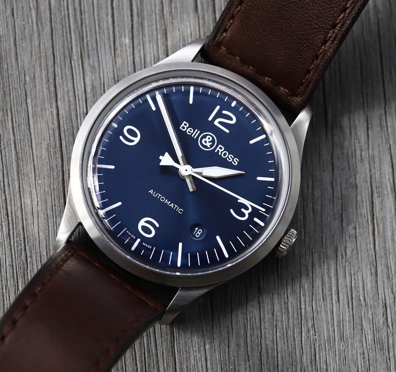 Bell & Ross BR V1-92 Blue Steel 38.5mm Automatic - 2022 – Watch 
