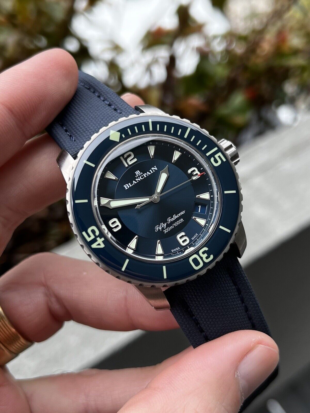 Blancpain fifty shop fathoms titanium