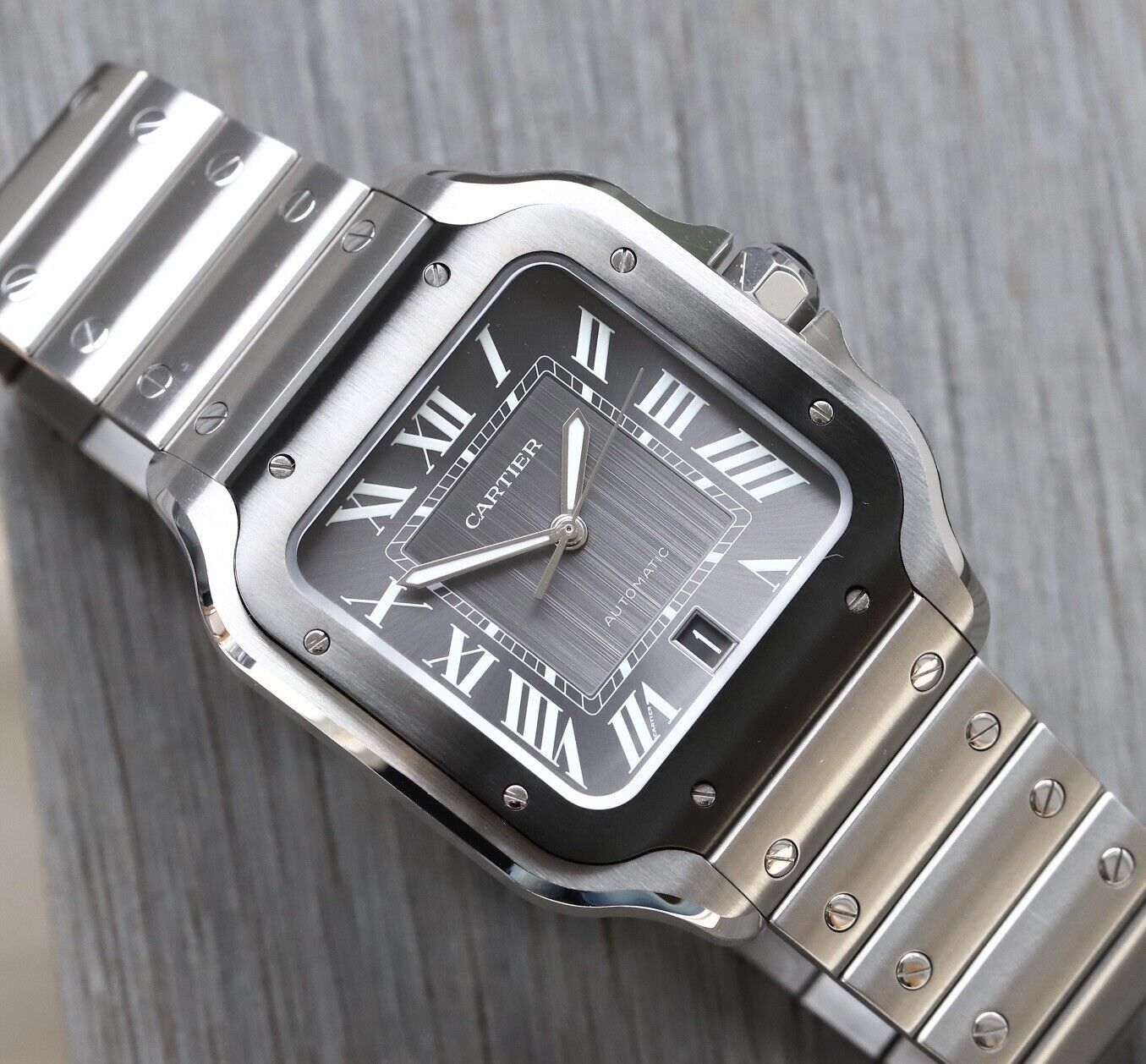 Cartier Santos De Cartier Grey ADLC Large Automatic WSSA0037