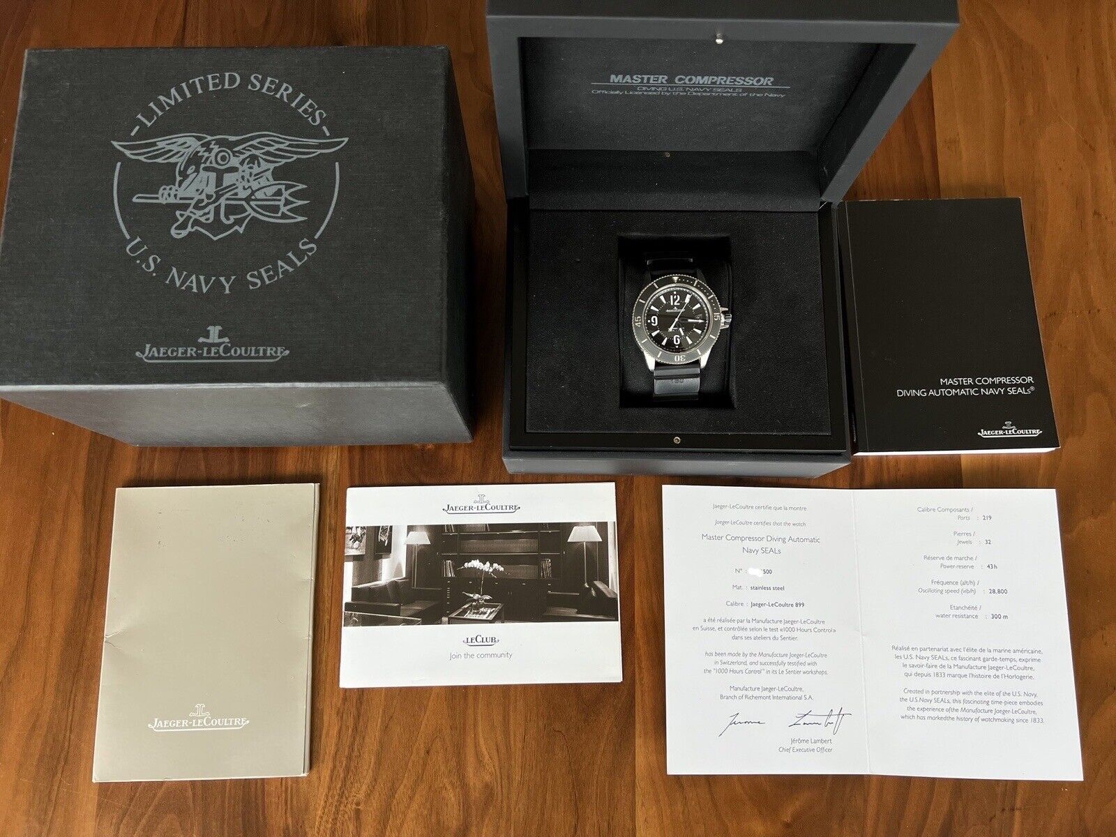 Jaeger LeCoultre Master Compressor Diving Navy Seals Limited