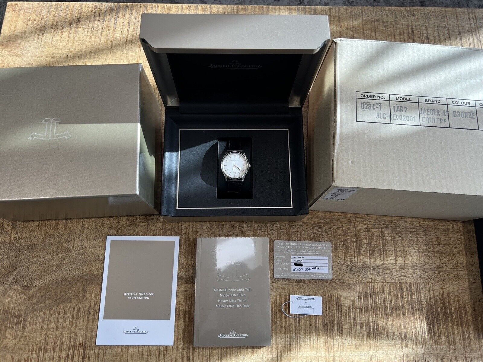 Jaeger LeCoultre Master Ultra Thin Date Steel 39mm Silver Dial Q123842 Watch Vault Australia