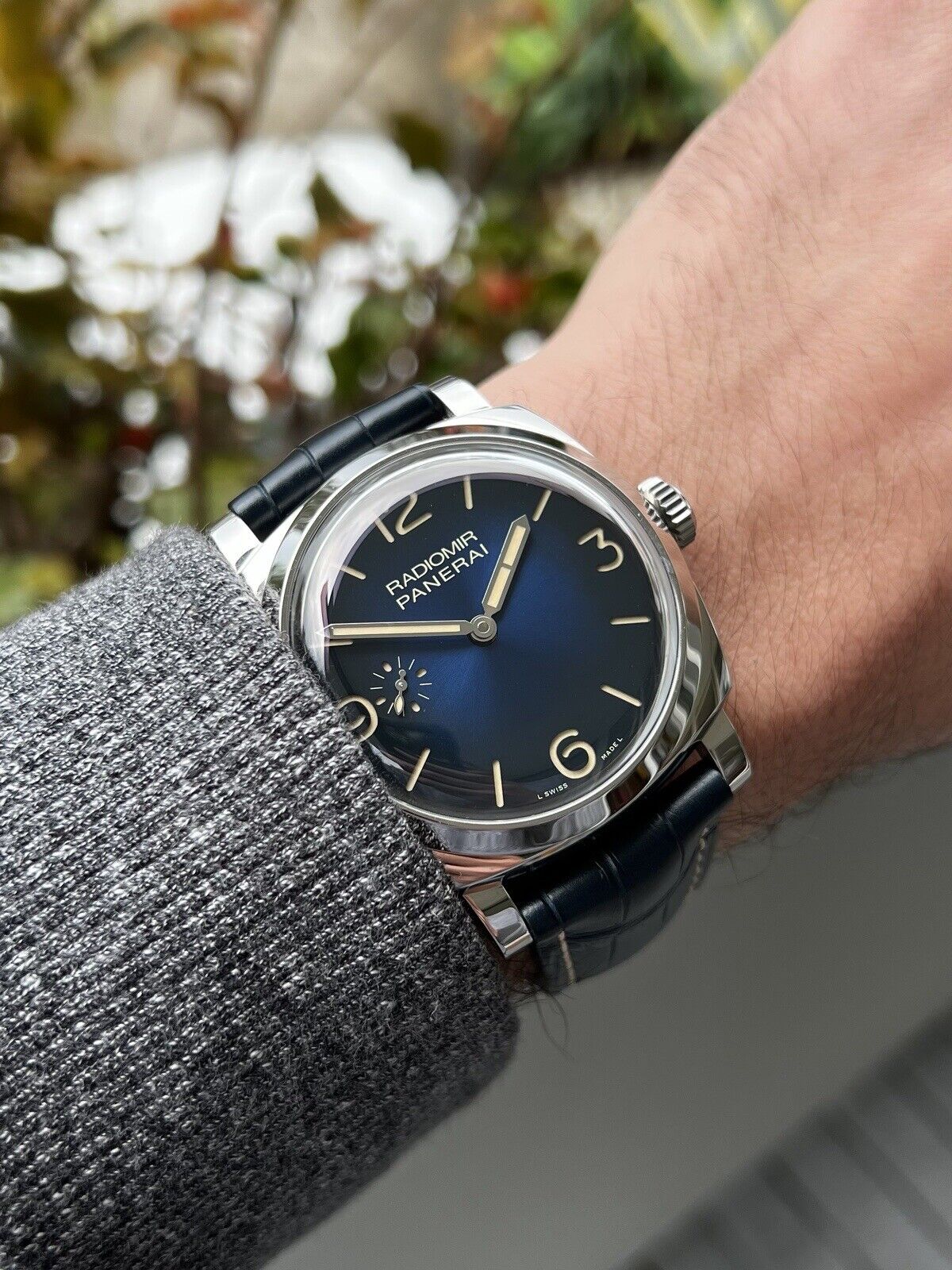 Panerai blue hands sale