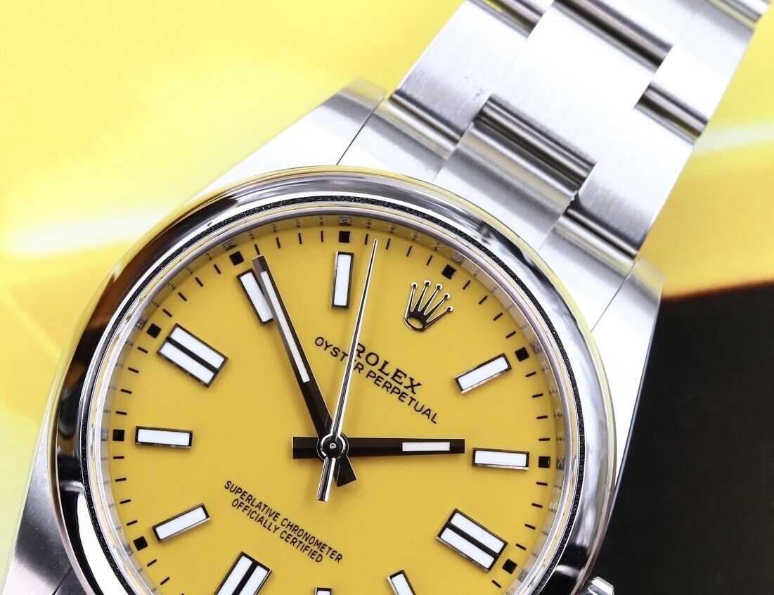 Rolex discount yellow dial