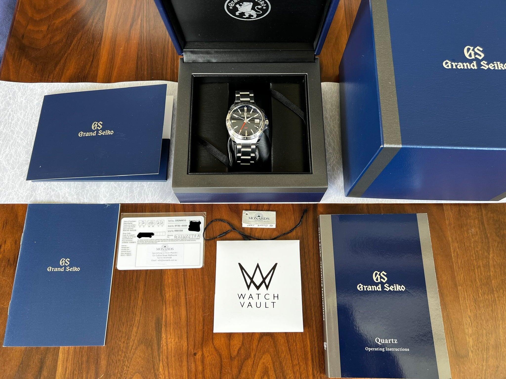 Grand seiko watch online box