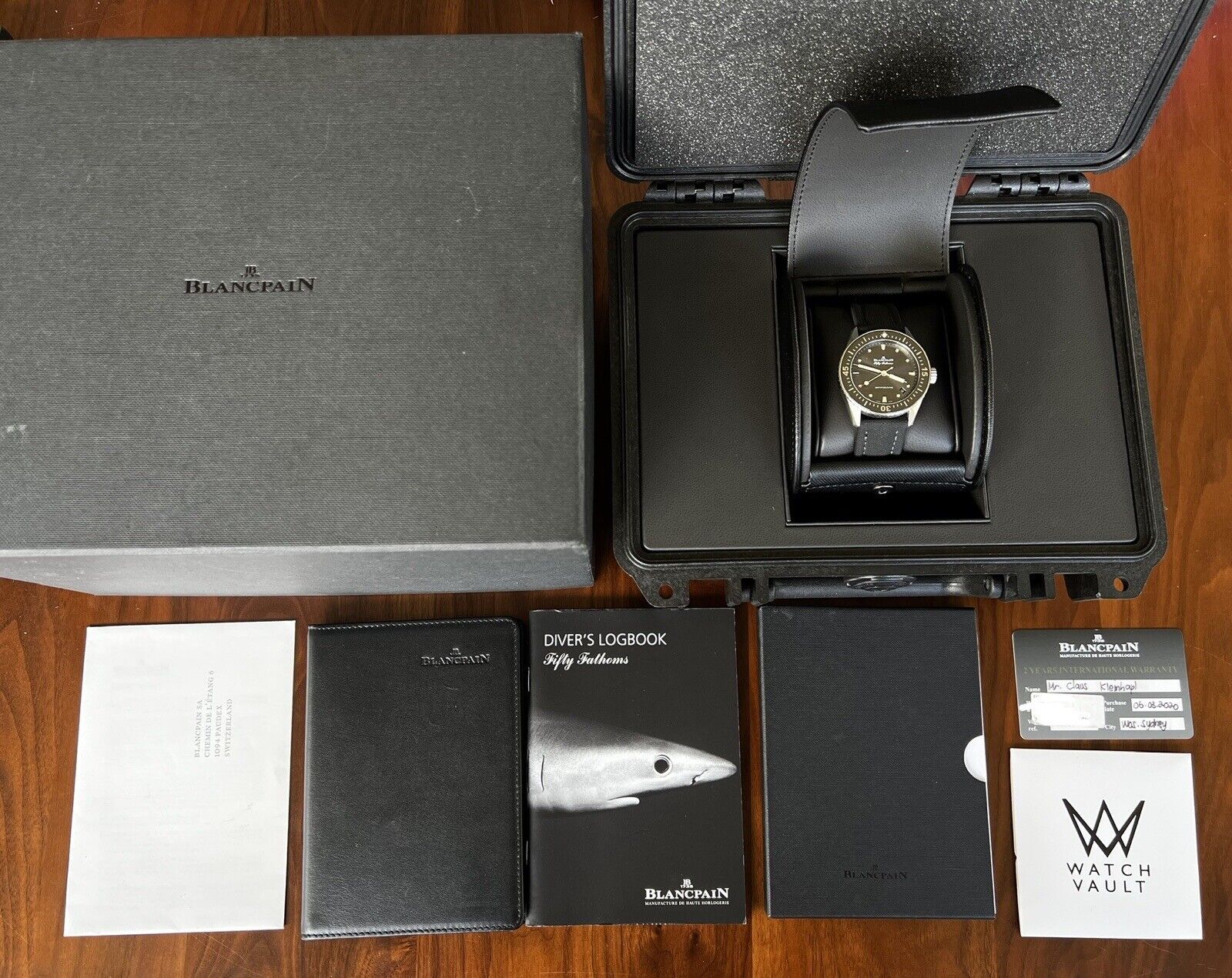 Blancpain discount watch box